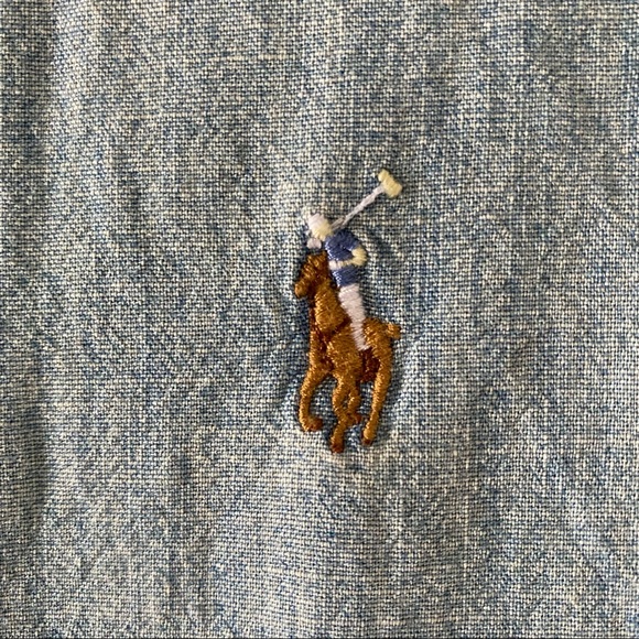 Polo Ralph Lauren Classic Fit Chambray Shirt Size Small - Picture 11 of 13